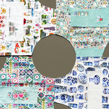 Load image into Gallery viewer, Blue Porcelain Apron