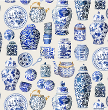 Load image into Gallery viewer, Blue Porcelain Apron