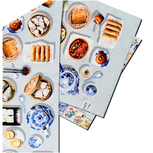Load image into Gallery viewer, Chinese Dim Sum & Mahjong Table Runner (Double-Sided)