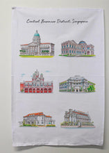 Load image into Gallery viewer, Central Business District Linen Tea Towel
