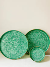 Load image into Gallery viewer, Green Enamel Small Tray