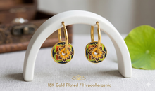Load image into Gallery viewer, Peranakan Hoop Earrings