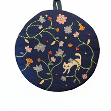 Load image into Gallery viewer, Batik & Kitty Pot holder in Blue
