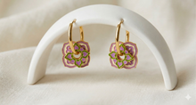 Load image into Gallery viewer, Peranakan Hoop Earrings