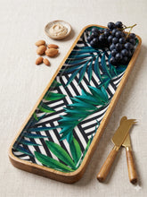 Load image into Gallery viewer, Zebra Frond Rectangular Serving Platter