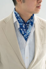 Load image into Gallery viewer, Blue Dragon Silk Scarf