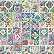 Load image into Gallery viewer, Peranakan Tile & Peranakan Teapot with Frame Table Runner (Double-Side)