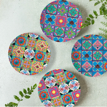 Load image into Gallery viewer, Heritage Tile Bamboo Plate Set (Set of 4)