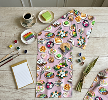 Load image into Gallery viewer, Singapore Snacks Table Runner