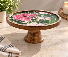 Load image into Gallery viewer, Monstera Cake Stand / Pedestal stand