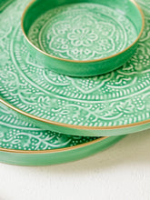 Load image into Gallery viewer, Green Enamel Medium Tray
