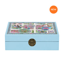 Load image into Gallery viewer, Turquoise Lacquer Jewellery Box - Perankan Treasures
