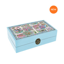 Load image into Gallery viewer, Turquoise Lacquer Jewellery Box - Perankan Treasures
