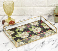 Load image into Gallery viewer, White Rose Allure Rectangle Tray
