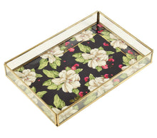 Load image into Gallery viewer, White Rose Allure Rectangle Tray
