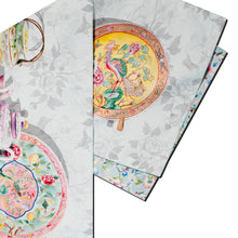 Load image into Gallery viewer, Peranakan Porcelain &amp; Chinese Floral Table Runner (Double-Sided)
