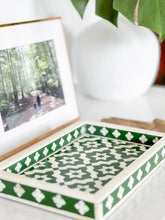 Load image into Gallery viewer, Kranji Green Bone Inlay Mini Tray
