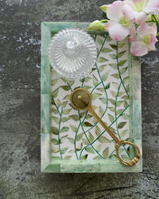 Load image into Gallery viewer, Vine Green Bone Inlay Mini Tray
