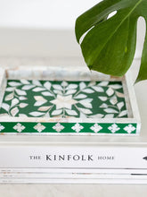 Load image into Gallery viewer, Botanical Green - Mini Mother of Pearl Tray
