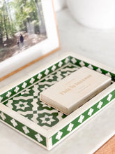 Load image into Gallery viewer, Kranji Green Bone Inlay Mini Tray
