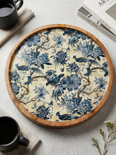 Load image into Gallery viewer, Blue Chinoiserie Cake Stand / Pedestal stand
