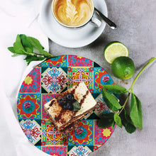 Load image into Gallery viewer, Heritage Tile Bamboo Plate Set (Set of 4)
