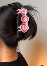 Load image into Gallery viewer, Peranakan Tile Hair Claw Clip Plum Blossom
