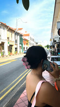 Load image into Gallery viewer, Peranakan Tile Hair Claw Clip Plum Blossom
