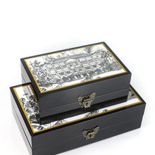 Load image into Gallery viewer, Black Lacquer Jewellery Box - Raffles Hotel
