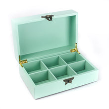 Load image into Gallery viewer, Turquoise Lacquer Jewellery Box - Turquoise Shophouses

