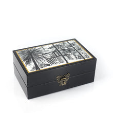 Load image into Gallery viewer, Black Lacquer Jewellery Box - B&amp;W Corner House
