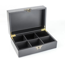 Load image into Gallery viewer, Black Lacquer Jewellery Box - B&amp;W Corner House
