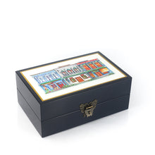Load image into Gallery viewer, Blue Lacquer Jewellery Box - Emerald Hill
