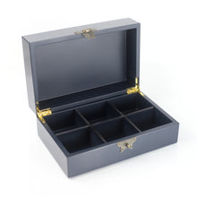 Load image into Gallery viewer, Blue Lacquer Jewellery Box - Emerald Hill
