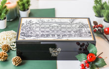 Load image into Gallery viewer, Black Lacquer Jewellery Box - Raffles Hotel
