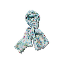 Load image into Gallery viewer, Chinese Floral Silk Scarf

