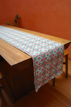 Load image into Gallery viewer, Peranakan Tile Table Runner in Circle Flower
