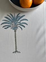 Load image into Gallery viewer, Blue Palms Tablecloth
