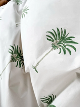Load image into Gallery viewer, Dark Green Palms Tablecloth

