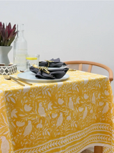 Load image into Gallery viewer, yellow Bird Tablecloth
