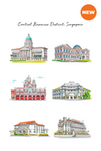 Load image into Gallery viewer, Central Business District Linen Tea Towel
