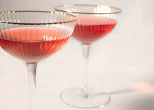 Load image into Gallery viewer, Gold Rim Coupe Glass
